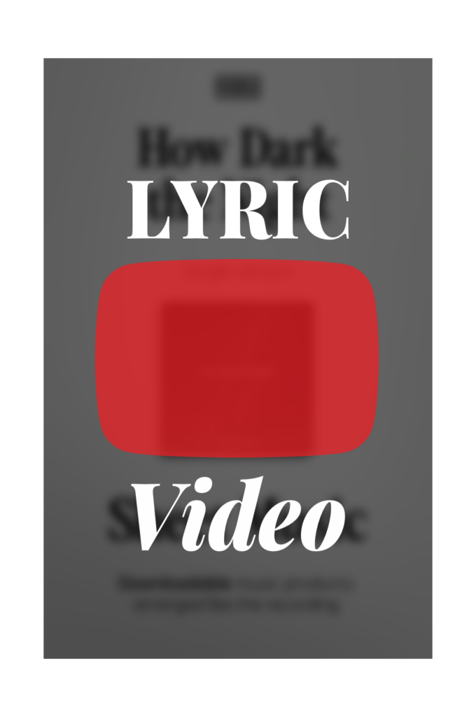 How Dark the Night [Single Version – Sheet Music] - Church Works Media